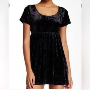 American Apparel Velvet Babydoll Dress